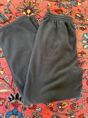 Skims Outdoor Polar Fleece Black Straight Leg Sweatpants Women's Medium Gorp